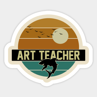 Shark - Art Teacher Sticker